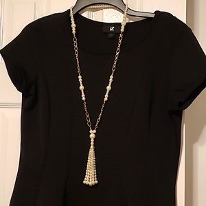 Gold and pearl Cato necklace